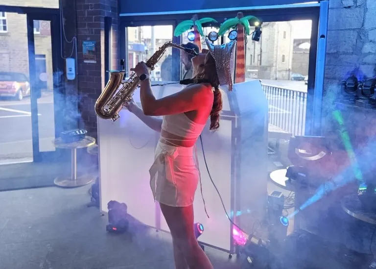 Saxophone Player With Dj