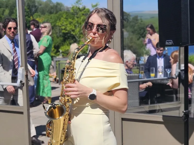 Saxophone Player At Coniston Hotel Skipton