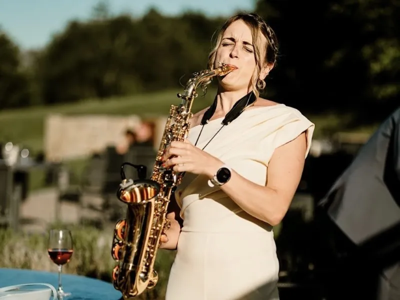 Skipton wedding saxophone player